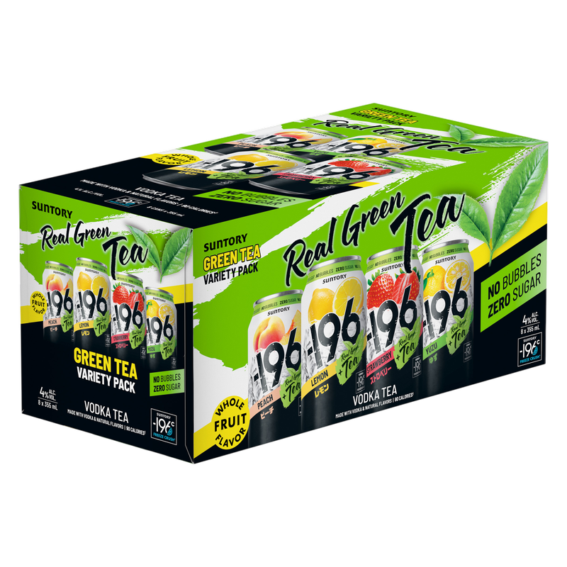 196 Green Tea Variety Pack 8pk 12oz Can – Warehouse Wines & Spirits