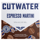 Cutwater Espresso Martini 4pk 12oz Cans 13% ABV