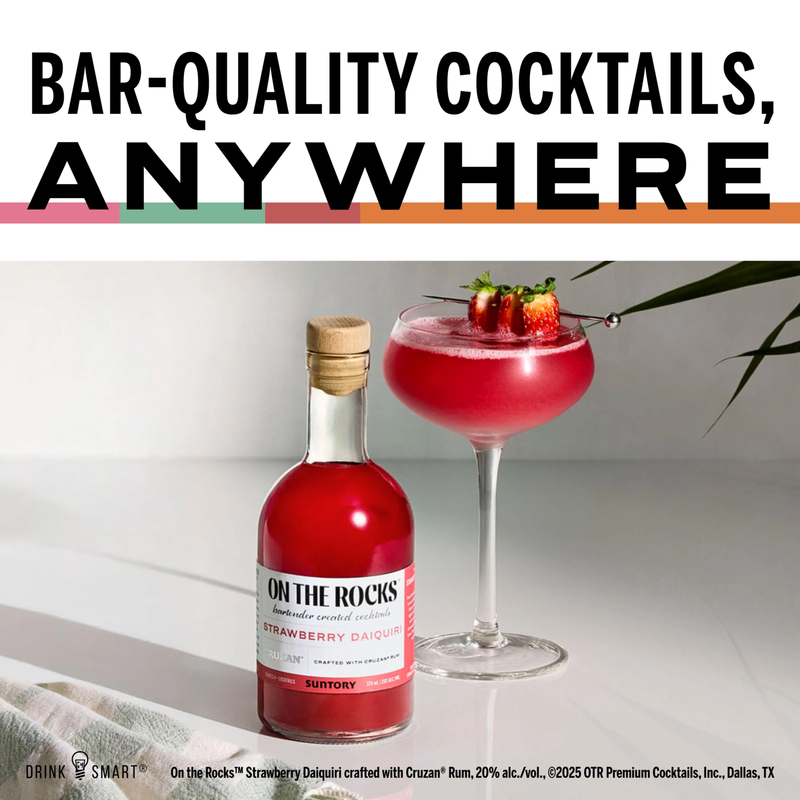 On The Rocks Cruzan Strawberry Daiquiri 375ml