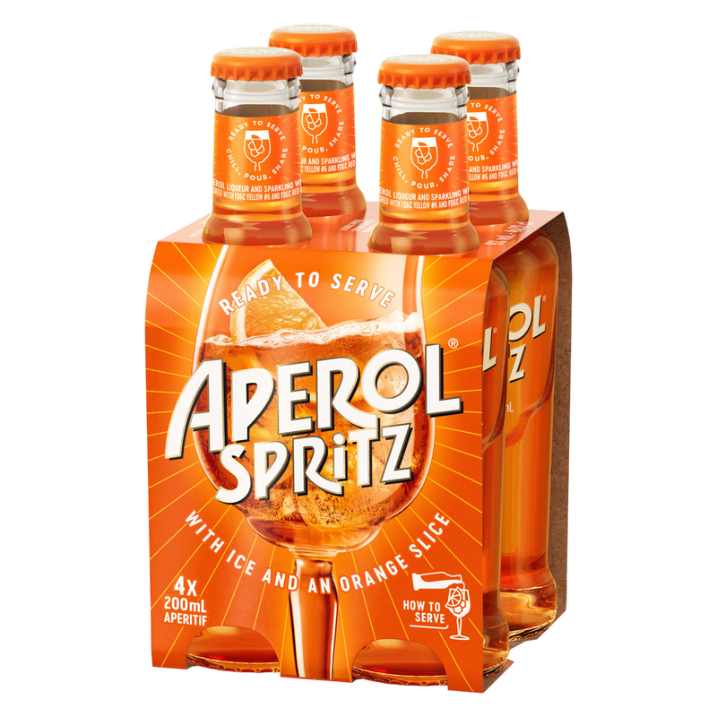 Aperol Spritz 4pk 200ml 9% ABV