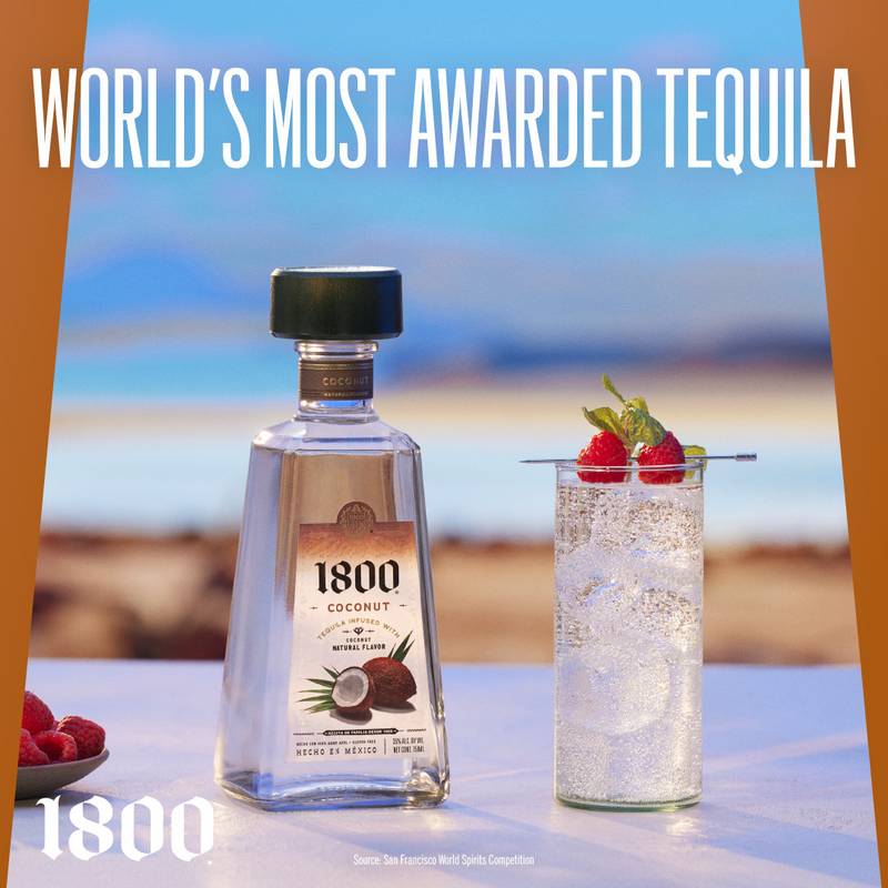 1800 Tequila Coconut 1L (70 Proof)