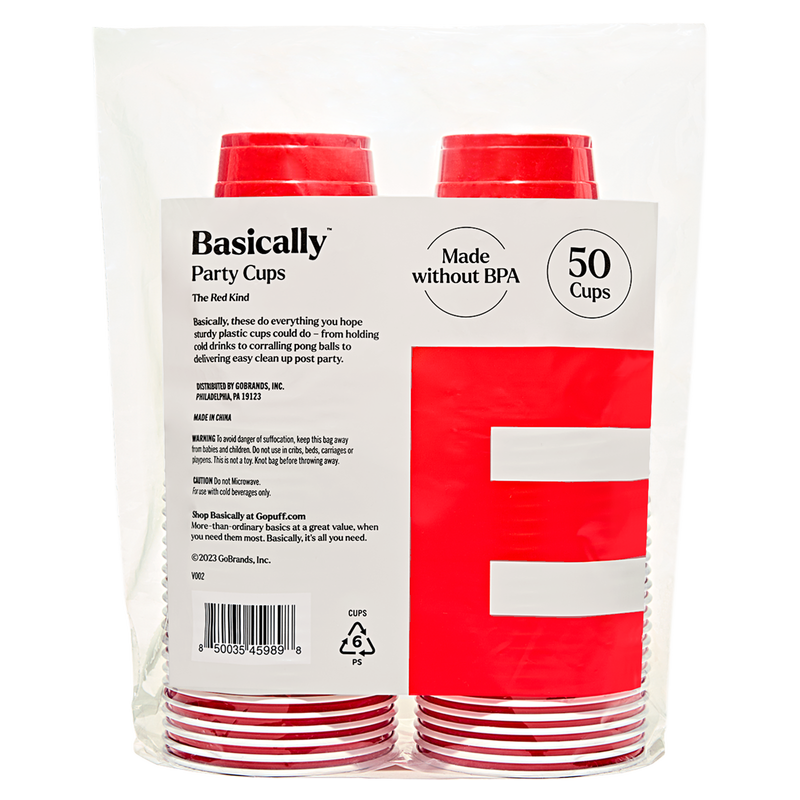 Basically 50ct Red Party Cups