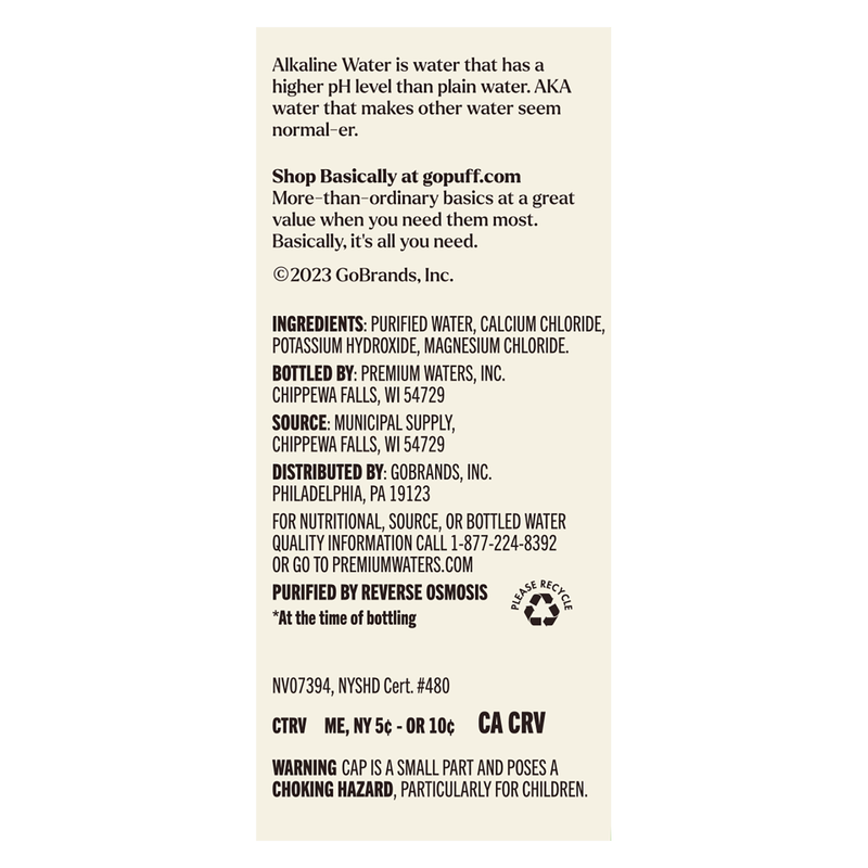 Basically 1L Alkaline Water (Pack of 3)