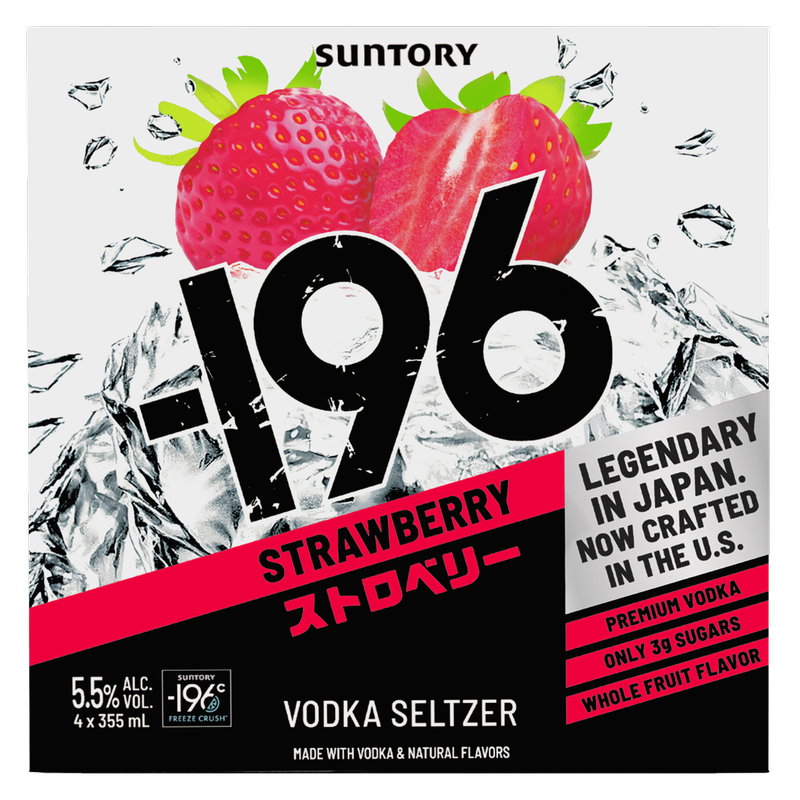 Suntory -196 Strawberry 4pk 12oz Can