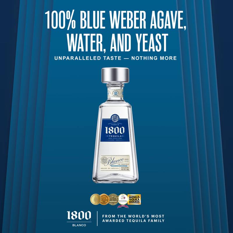 1800 Tequila Blanco 750ml (80 Proof)