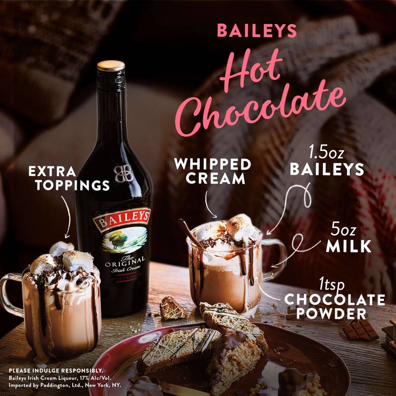 Baileys Original Irish Cream Liqueur, 1 L (34 Proof)