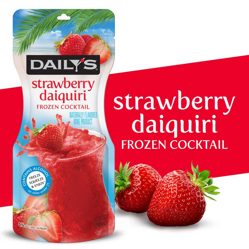 Daily's Strawberry Daiquiri Single 10oz Pouch 5% ABV
