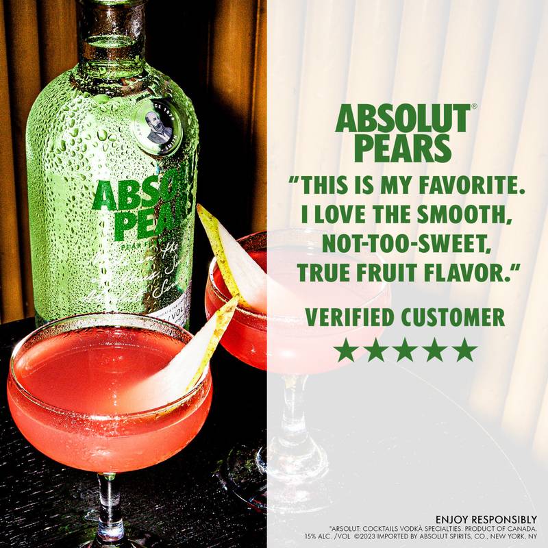 Absolut Pears Vodka 1L (80 Proof)