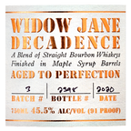 Widow Jane Decadence 10 Year Bourbon 750ml
