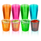 Party Dimensions Neon Colored Plastic 2oz Shot Cups 16ct
