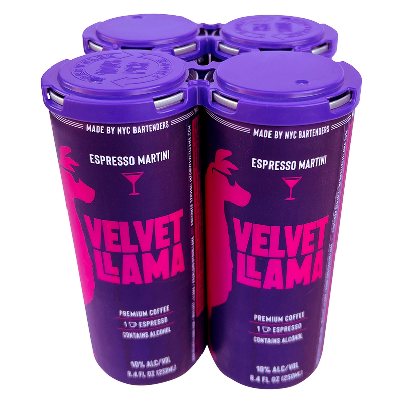 Velvet Llama Espresso Martini 4pk 8.4oz (20 Proof)