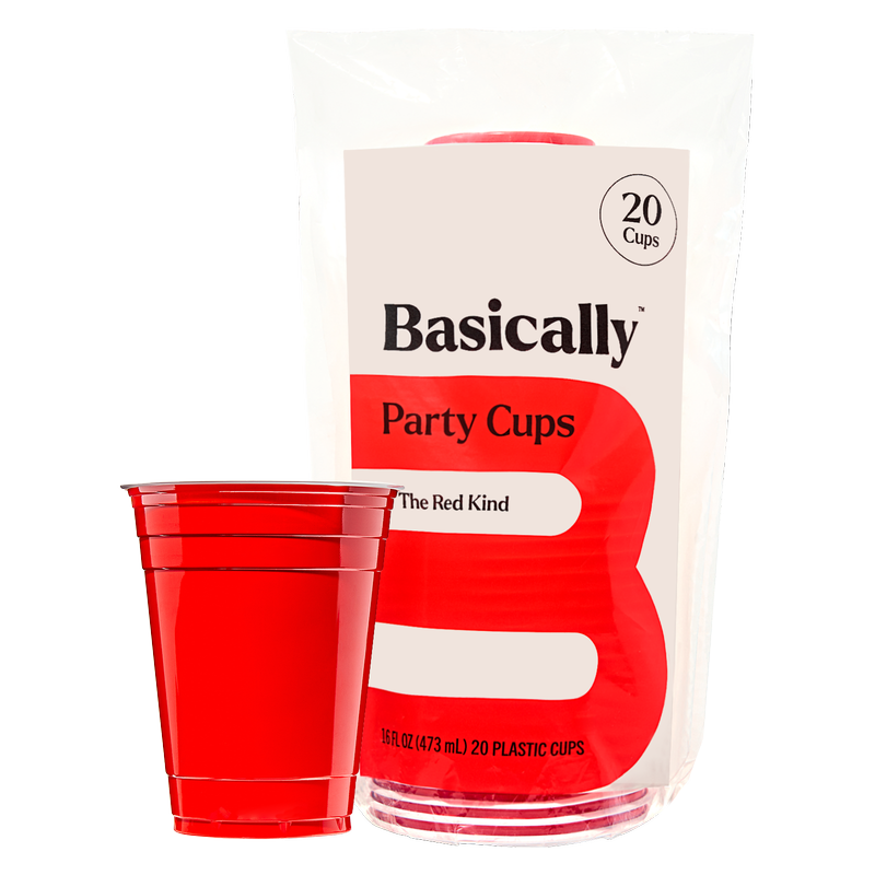 Basically, 20ct Red Party Cups