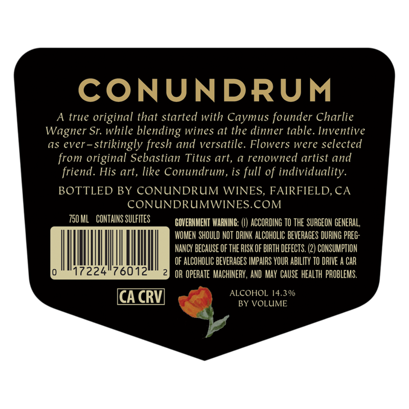 Conundrum Red Blend 750ml Bottle 14.5% ABV