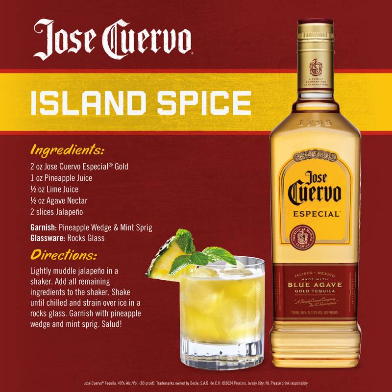 Jose Cuervo Especial Gold with Margarita Mix Tequila Gold 750ml (80 Proof)
