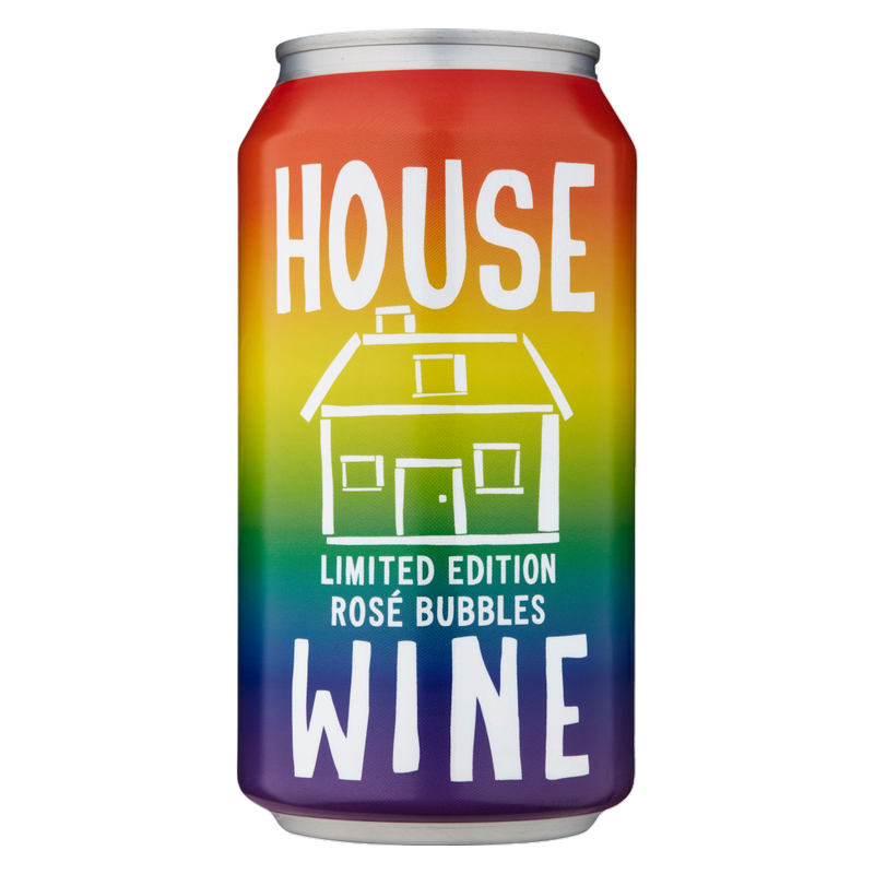 House Wine Rose Bubbles 355ml Can 12% ABV