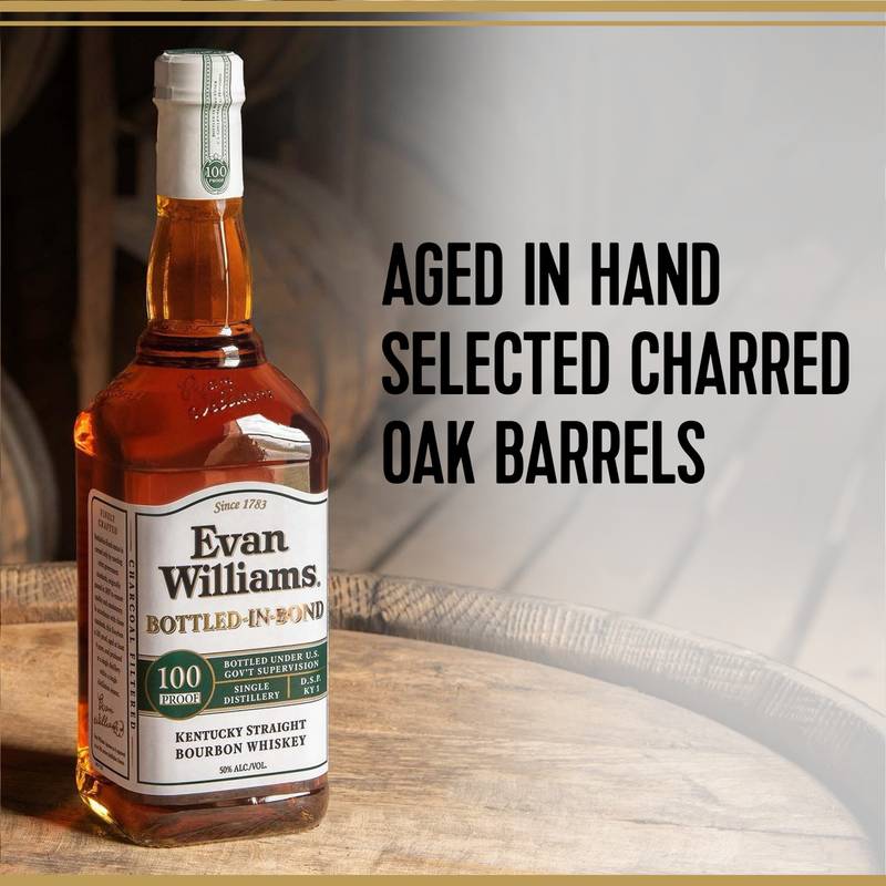 Evan Williams White Label Bourbon BIB 100pf 1.75L