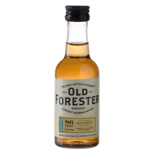 Old Forester 86 Proof Kentucky Straight Bourbon Whisky, 50 mL Bottle, 86 Proof