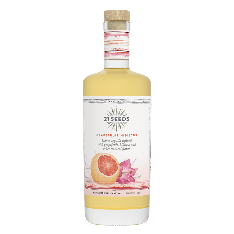 21 Seeds Grapefruit Hibiscus Infused Blanco Tequila 750ml