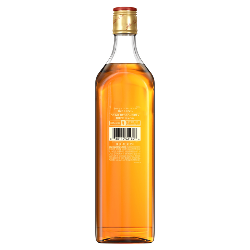 Johnnie Walker Red Label Scotch 750ml (80 Proof)