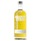 Absolut Citron Flavored Vodka 1L (80 Proof)
