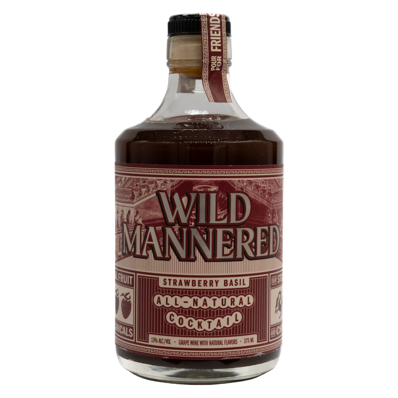 Wild Mannered Strawberry Basil Cocktail 375ml