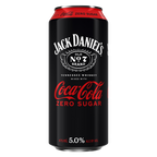 Jack Daniel's & Coca-Cola Zero 475ml Can 5% ABV