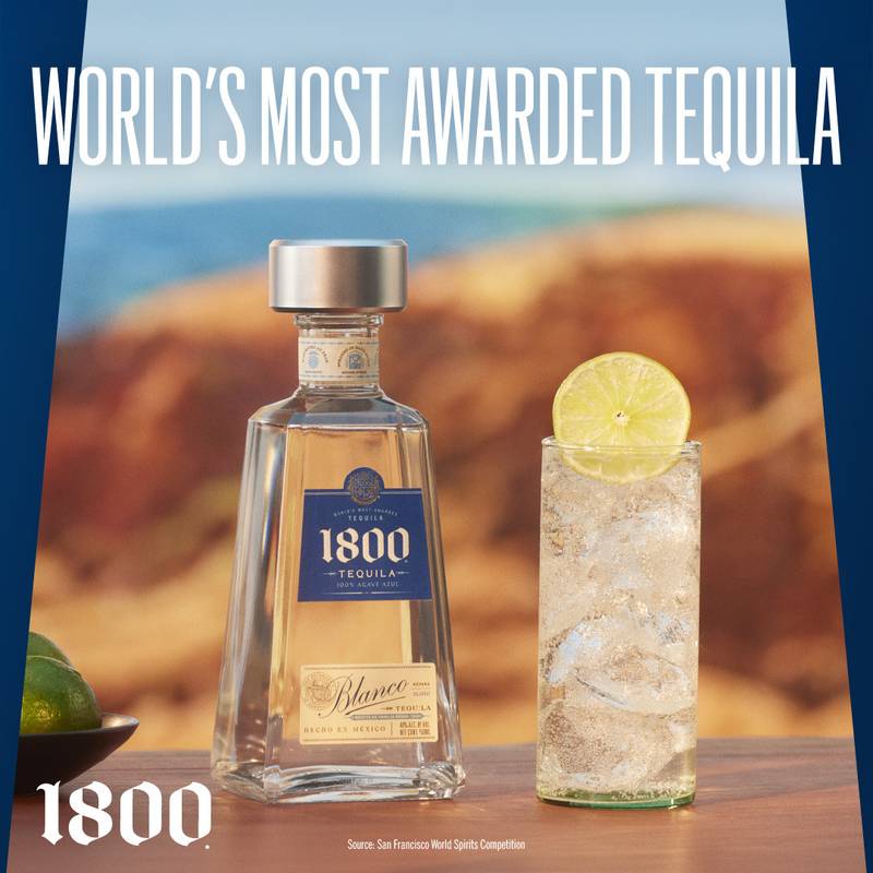 1800 Tequila Blanco 50ml (80 Proof)
