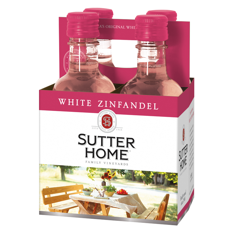 Sutter Home White Zinfandel 4pk 187ml
