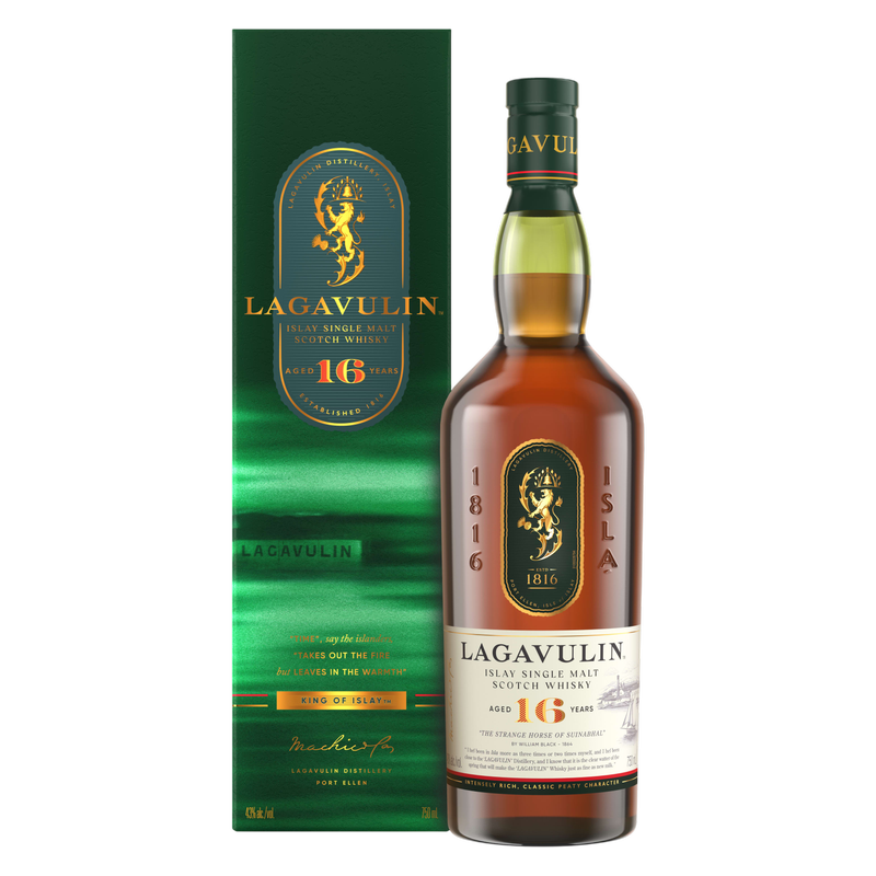 Lagavulin 16 Year Old Islay Single Malt Scotch Whisky, 750 mL (86 proof)