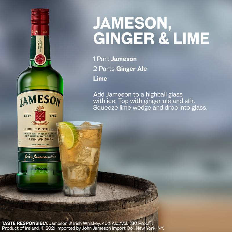 Jameson Irish Whiskey 750ml (80 proof)
