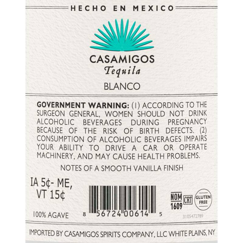 Casamigos Blanco Tequila 1.75L (80 Proof)