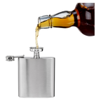 True Stainless Steel Flask with Funnel 6oz