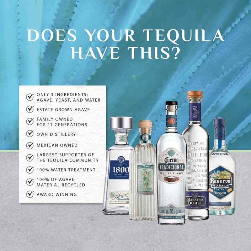 1800 Tequila Blanco 750ml (80 Proof)