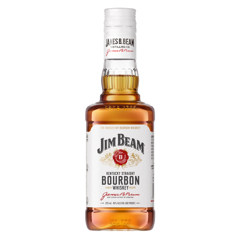 Jim Beam Bourbon Whiskey 375ml (80 proof)
