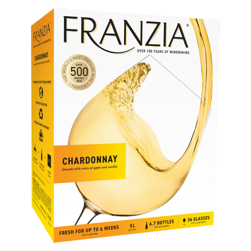 Franzia Chardonnay, White Wine, 5L