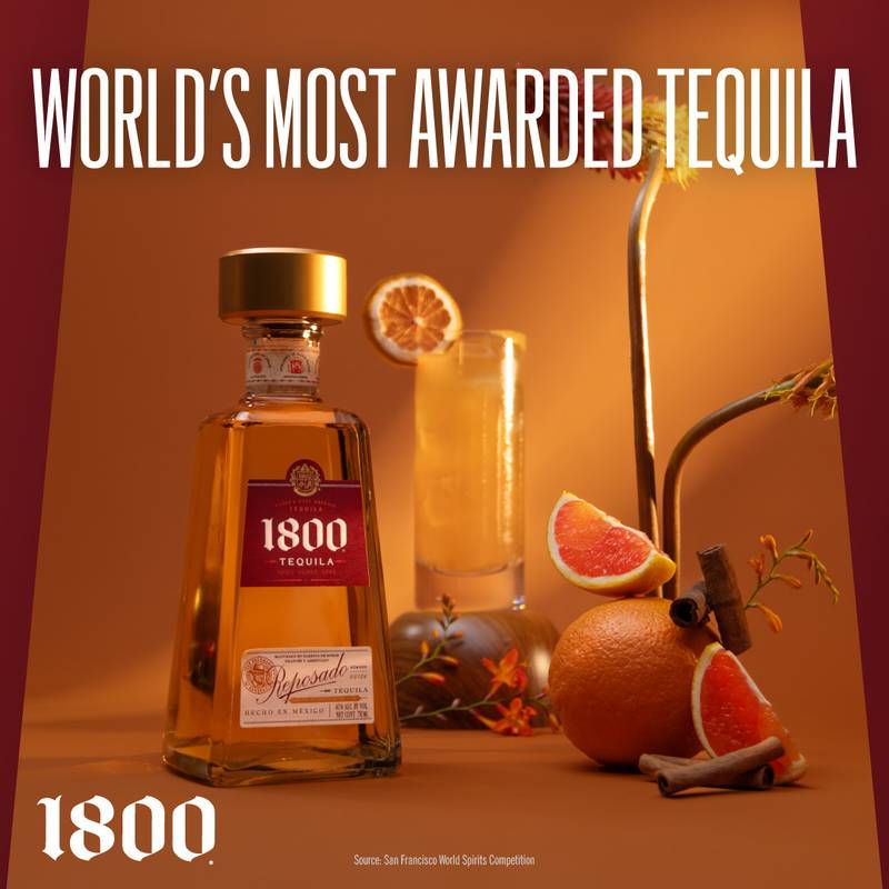 1800 Tequila Reposado 50ml (80 Proof)
