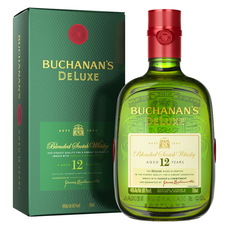 Buchanan's DeLuxe Aged 12 Years Blended Scotch Whisky, 750ml (80 Proof)