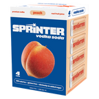 Sprinter Vodka Soda Peach 4pk 12oz Can