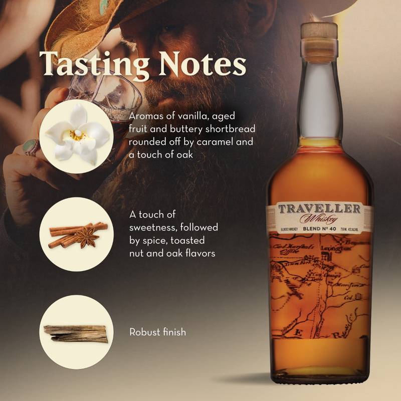 Traveller Whiskey 750ml (90 proof)