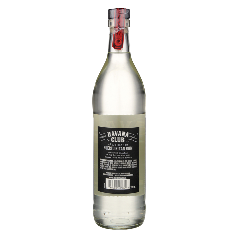 Havana Club Anejo Blanco Puerto Rican Rum 750ml (80 Proof)