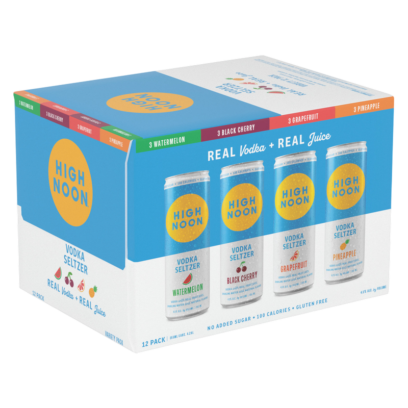 High Noon Vodka Hard Seltzer Variety 12pk 12oz Can 4.5% ABV