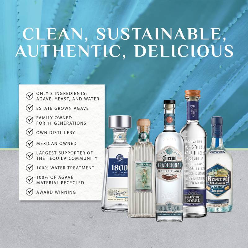 1800 Tequila Blanco 750ml (80 Proof)