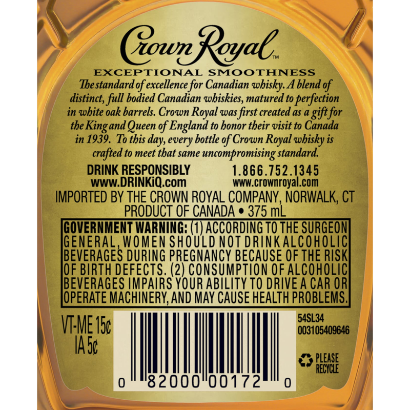 Crown Royal Canadian Whisky 375ml