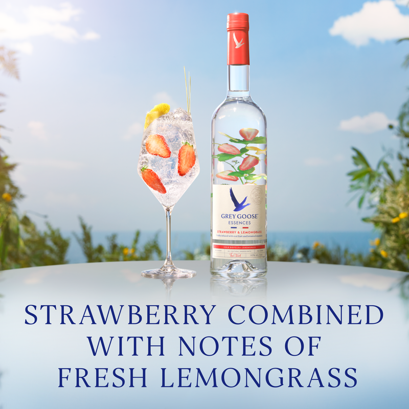 Grey Goose Essences Strawberry & Lemongrass Vodka 50ml (60 Proof)