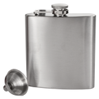 True Stainless Steel Flask with Funnel 6oz