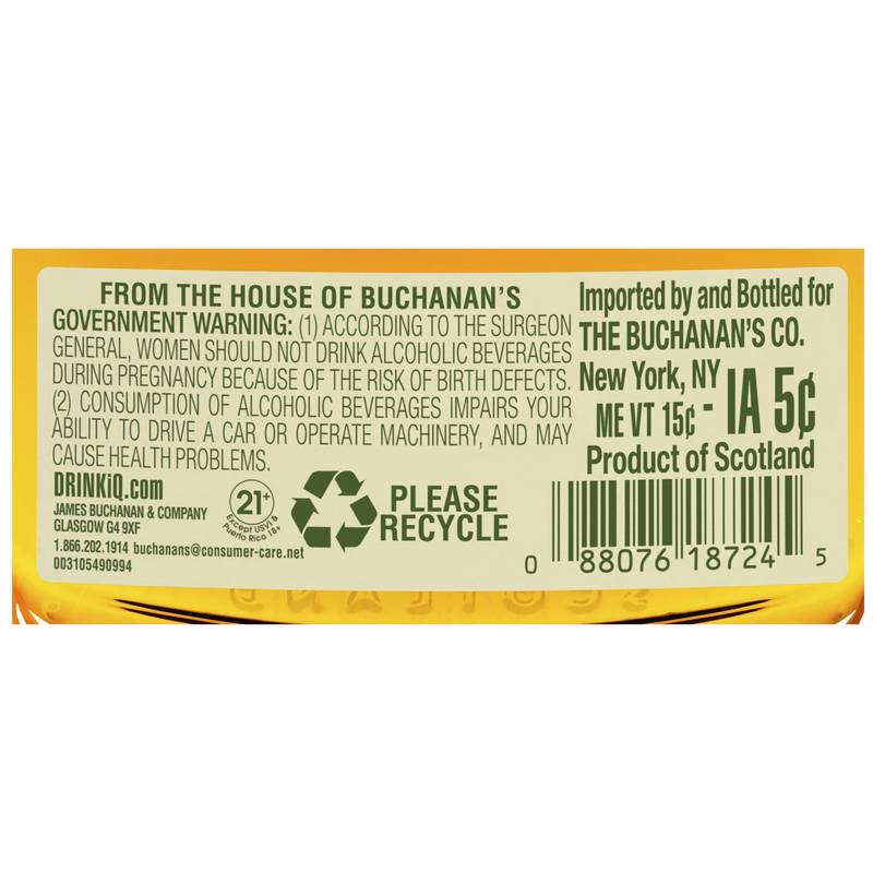 Buchanan's Pineapple 750 ml (70 Proof)