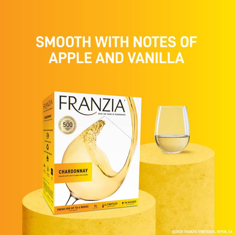 Franzia Chardonnay, White Wine, 5L