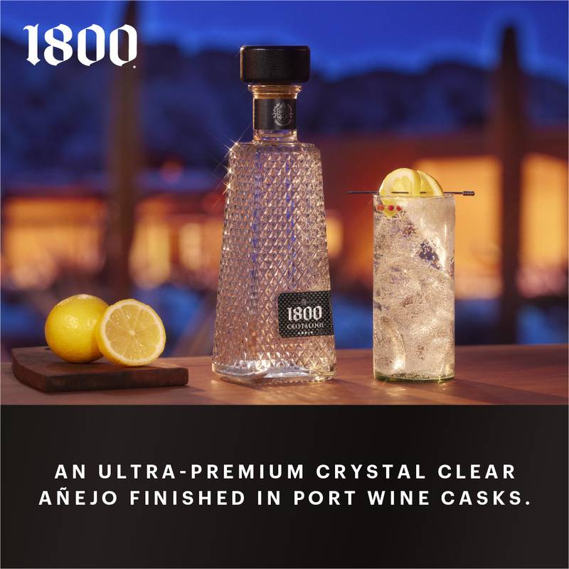 1800 Tequila Cristalino 750ml (80 Proof)