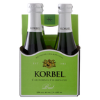 Korbel Brut California Champagne Sparkling Wine 4pk 187ml Btl