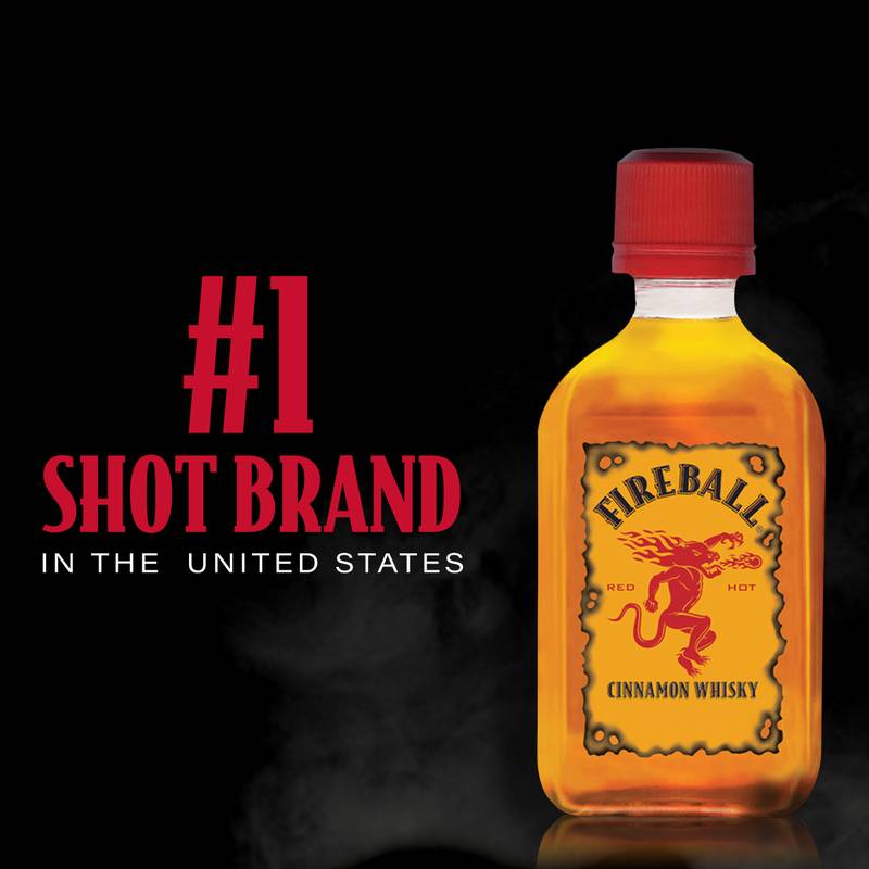 Fireball Hot Cinnamon Blended Whisky 50ml (66 Proof)